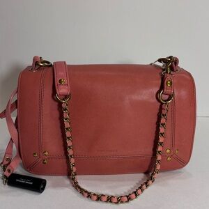 NWT $882 Jerome Dreyfuss Bob Crossbody Bag in Lisse Rosa